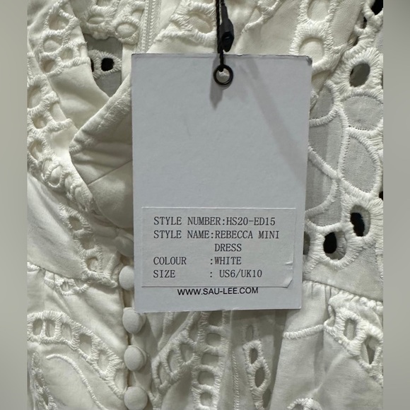 Sau Lee - Rebecca White Lace Dress - Size 6 - NWT - threedaughtersproperties.com Sau Lee - Rebecca White Lace Dress - Size 6 - NWT - threedaughtersproperties.com